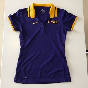 LSU NIKE women’s small polo